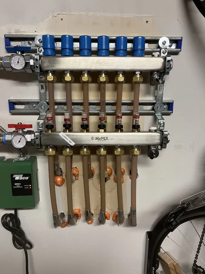 Plumber performing Gas Line Installation at a residential property in Chippewa Falls